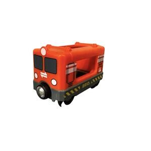 BRIO World Wooden Orange Freight Train Magnetic